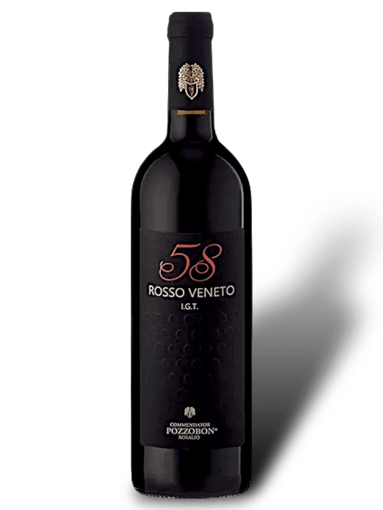 Pozzobon 58 Rosso Veneto Cabernet Cortis IGT 2022 – rode wijn uit Volpago del Montello, Veneto